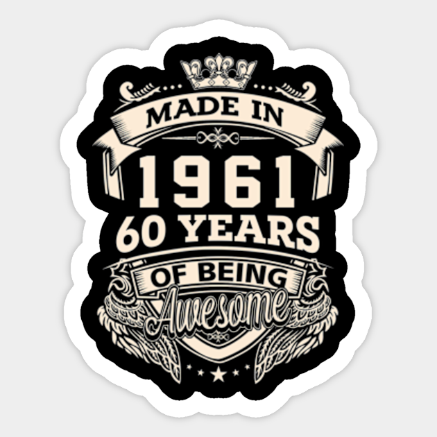 60 and awesome t shirt